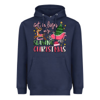 Navy get in loser we're slaying christmas Heavyweight Hoodie - MaliasSmallBusiness