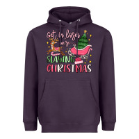 Plum get in loser we're slaying christmas Heavyweight Hoodie - MaliasSmallBusiness