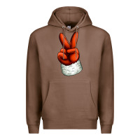 Chestnut Christmas peace hand Premium Hoodie - Jasminsmagicworld