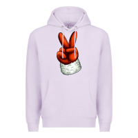Lilac Christmas peace hand Premium Hoodie - Jasminsmagicworld