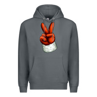 Rock Christmas peace hand Premium Hoodie - Jasminsmagicworld