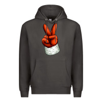 Smoke Christmas peace hand Premium Hoodie - Jasminsmagicworld