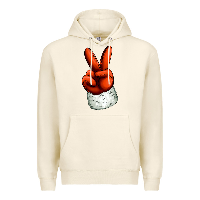 Christmas Peace Hand Premium Hoodie by Jasminsmagicworld | Teevron