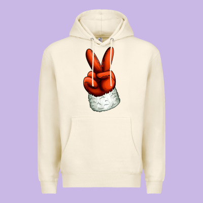 Christmas Peace Hand Premium Hoodie Designed By Jasminsmagicworld