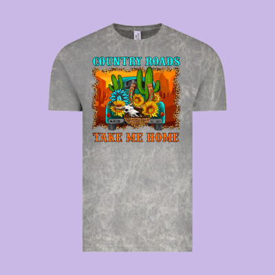 Country Roads Take Me Home Vintage Tee Designed By Hra Design Shop