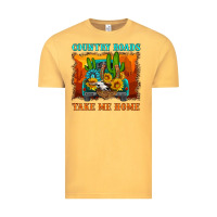 Vintage Mustard country roads take me home Vintage Tee - HRA Design Shop