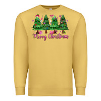 Antique Gold Merry Christmas Nurse trees Premium Sweatshirt - MaliasSmallBusiness