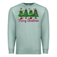 Seafoam Merry Christmas Nurse trees Premium Sweatshirt - MaliasSmallBusiness