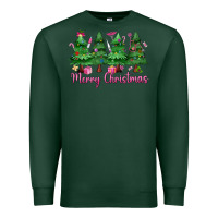 Sports Green Merry Christmas Nurse trees Premium Sweatshirt - MaliasSmallBusiness