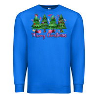True Royal Merry Christmas Nurse trees Premium Sweatshirt - MaliasSmallBusiness