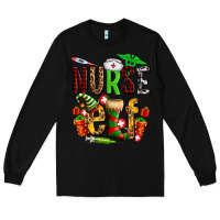 Black nurse elf Long Sleeve Tee - AdoDesignShop