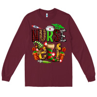 Burgundy nurse elf Long Sleeve Tee - AdoDesignShop