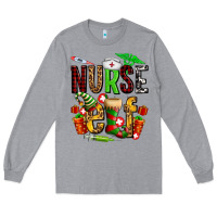 Heather Grey nurse elf Long Sleeve Tee - AdoDesignShop