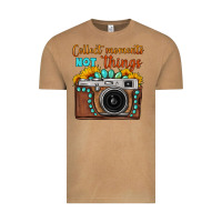 Collect Moments Not Things Sunflower Gemstone Vintage Camera Vintage Tee | Teevron