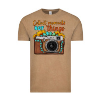 Vintage Coffee collect moments not things sunflower gemstone vintage camera Vintage Tee - FaDigitalArtStudio