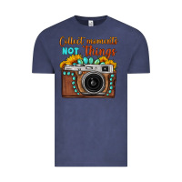 Vintage Denim collect moments not things sunflower gemstone vintage camera Vintage Tee - FaDigitalArtStudio