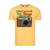 Vintage Mustard collect moments not things sunflower gemstone vintage camera Vintage Tee - FaDigitalArtStudio