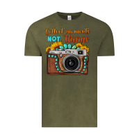 Vintage Olive collect moments not things sunflower gemstone vintage camera Vintage Tee - FaDigitalArtStudio
