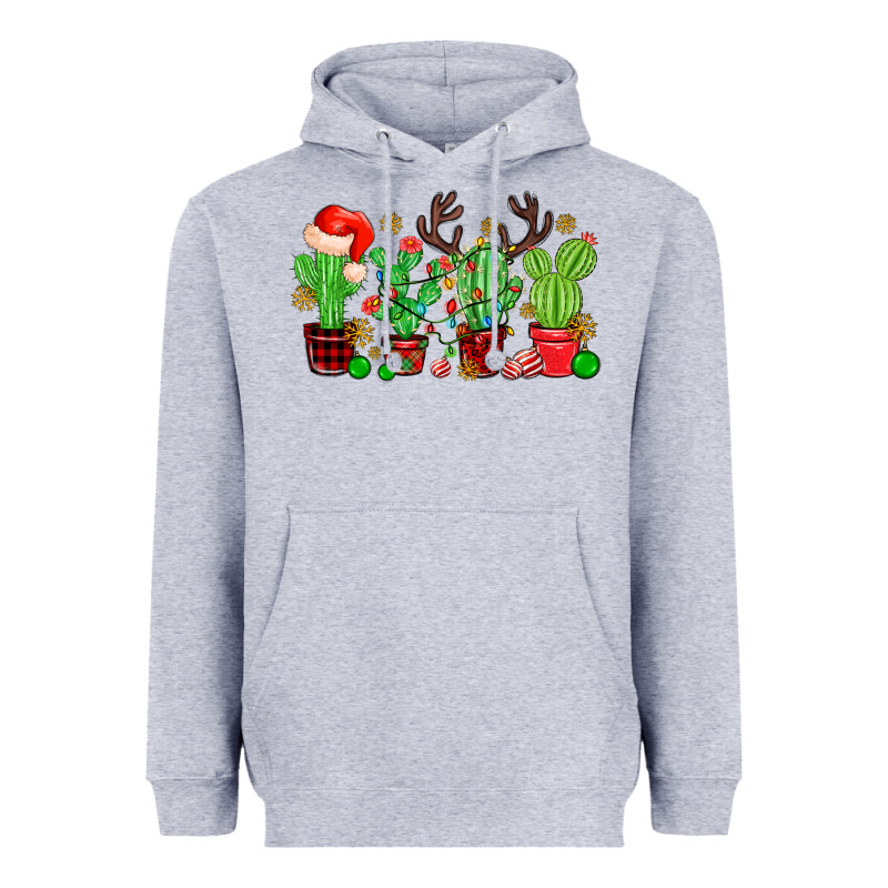 Christmas Cactus Heavyweight Hoodie by MaliasSmallBusiness | Teevron