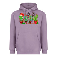 Lavender christmas cactus Heavyweight Hoodie - MaliasSmallBusiness