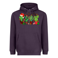 Plum christmas cactus Heavyweight Hoodie - MaliasSmallBusiness