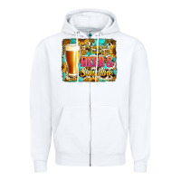 White beer and sunshine Zipper Hoodie - Jasminsmagicworld