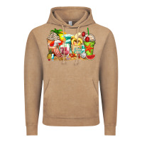 Vintage Coffee summer vibes coffee cups Vintage Hoodie - Zillion Design Studio