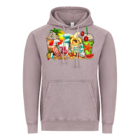 Vintage Zinc summer vibes coffee cups Vintage Hoodie - Zillion Design Studio