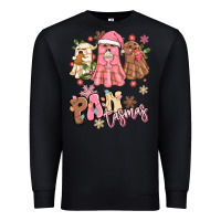 Black pantasmas christmas mexican conchas ghosts Premium Sweatshirt - MaliasSmallBusiness