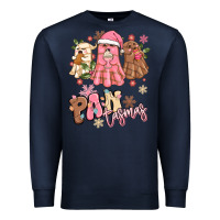 Navy pantasmas christmas mexican conchas ghosts Premium Sweatshirt - MaliasSmallBusiness