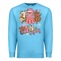Ocean Blue pantasmas christmas mexican conchas ghosts Premium Sweatshirt - MaliasSmallBusiness