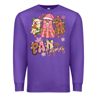 Purple pantasmas christmas mexican conchas ghosts Premium Sweatshirt - MaliasSmallBusiness