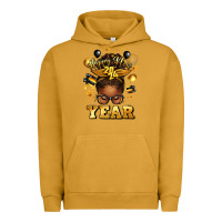 Pigment Peanut Butter happy new year afro messy bun Urban Hoodie - texasbilliewilder