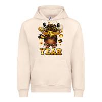 Sandshell happy new year afro messy bun Urban Hoodie - texasbilliewilder