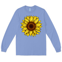Colony Blue sunflower Long Sleeve Tee - Artiststas