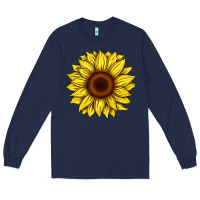 Navy sunflower Long Sleeve Tee - Artiststas