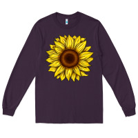 Plum sunflower Long Sleeve Tee - Artiststas