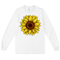 White sunflower Long Sleeve Tee - Artiststas