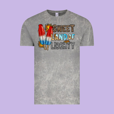 Sweet Land Of Liberty Vintage Tee Designed By Racoondesign
