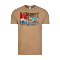 Vintage Coffee sweet land of liberty Vintage Tee - RacoonDesign