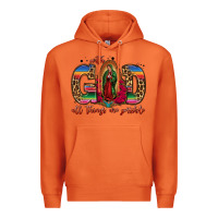 Carrot with god all things are possible lady of guadalupe Premium Hoodie - Jasminsmagicworld