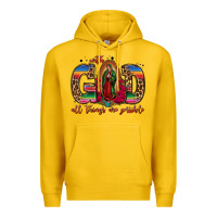 Lemon with god all things are possible lady of guadalupe Premium Hoodie - Jasminsmagicworld
