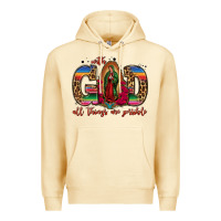 Pina Colada with god all things are possible lady of guadalupe Premium Hoodie - Jasminsmagicworld