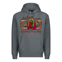 Rock with god all things are possible lady of guadalupe Premium Hoodie - Jasminsmagicworld
