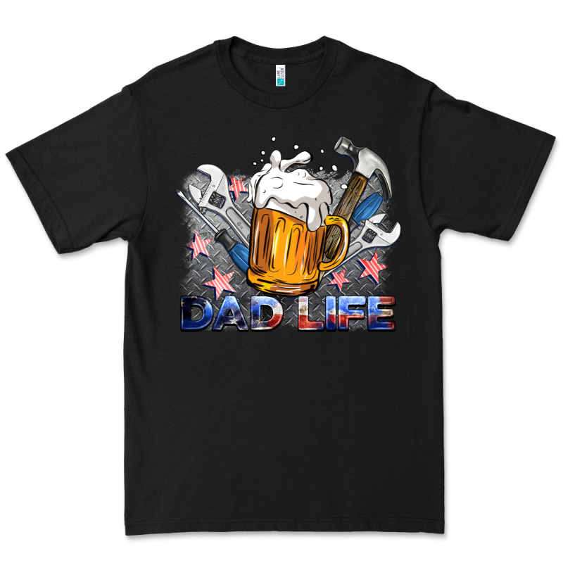 Dad Life Beer And Tools Premium Tee by BarkalooDesign | Teevron