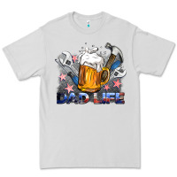 Dove Grey dad life beer and tools Premium Tee - BarkalooDesign
