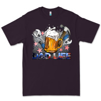 Plum dad life beer and tools Premium Tee - BarkalooDesign