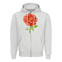 Dove Grey all a twitter rose Zipper Hoodie - LillyAllenDesigns