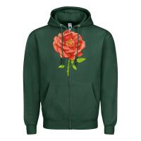 Sports Green all a twitter rose Zipper Hoodie - LillyAllenDesigns