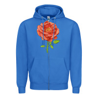 True Royal all a twitter rose Zipper Hoodie - LillyAllenDesigns
